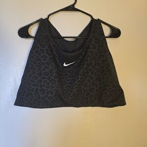 Nike Black Leopard Print Sports Bra